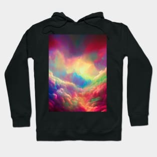 Multicolored Clouds Hoodie